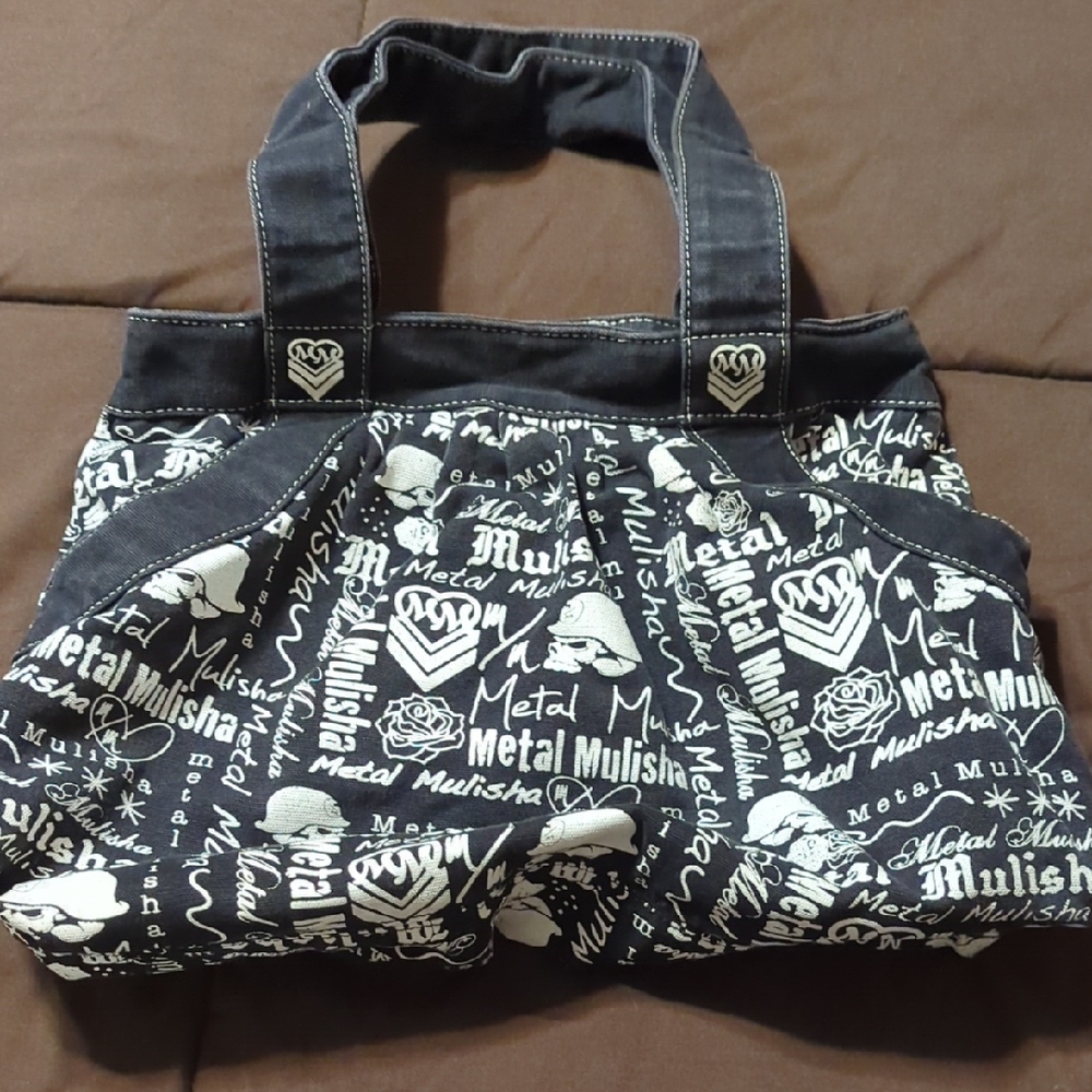 Metal Mulisha Graphic Black and White Tote